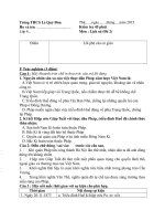 Kiểm tra 45 phút môn Lịch sử đề 2 Trường THCS Lê Quý Đôn