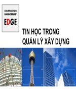 Bài giảng tin học trong quản lý xây dựng  giới thiệu   ths  đỗ thị xuân lan