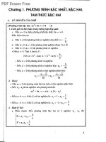 (Luyện thi Toán học) Phương trình, hệ phương trình đại số và căn thức