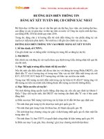 Hướng dẫn điền phiếu đăng ký xét tuyển ĐH, CĐ chính xác nhất