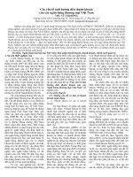 CÁC YẾU TỐ ẢNH HƯỞNG TỚI TÍNH THANH KHOẢN CỦA NGÂN HÀNG TẠI VIỆT NAM