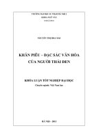 Khăn piêu   đặc sắc văn hóa của người thái đen 