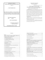 Báo cáo Hoàn thiện việc trình bày và công bố thông tin tài chính các Công ty niêm yết tại Sở Giao Dịch Chứng khoán TP