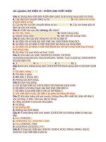 trắc nghiệm diện ly  có đáp án ( 4 đề 30 câu mỗi đề)