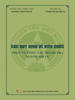 Ebook các quy định về viên chức phục vụ công tác thanh tra ngành nội vụ phần 1