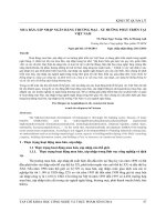 MUA BÁN, SÁP NHẬP NGÂN HÀNG THƯƠNG MẠI – XU HƯỚNG PHÁT TRIỂN TẠI VIỆT NAM