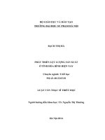 Phát triển lực lượng sản xuất ở tỉnh Hòa Bình hiện nay