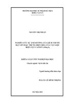 Nghiên cứu sự ảnh hưởng của kích thước hạt lên đặc trưng điện hóa của vật liệu điện cực catot limn2o4 