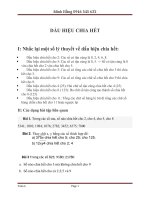 chuyên đề 6 dau hieu chia het lop 6