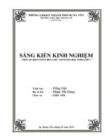 skkn một số biện pháp rèn chữ viết cho học sinh lớp 1 