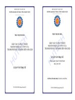 Luận văn thạc sĩ kinh tế Đào tạo và phát triển nguồn nhân lực Công nghệ thông tin của Thành phố Hồ Chí Minh đến năm 2020