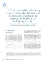 Thực trạng điều kiện sống  của các nhóm dân tộc thiểu số  ở Việt Nam: phương pháp  tiếp cận kinh tế học và  xã hội – nhân học