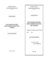 DỊCH VỤ BẢO HIỂM VÀ PHÁT TRIỂN DỊCH VỤ BẢO HIỂM VIỆT NAM ĐÁP ỨNG NHU CẦU HỘI NHẬP