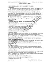 (Tài liệu ôn thi THPTQG môn văn) phần đọc HIỂU văn bản