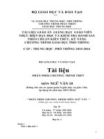 Giáo án ngữ văn 10 cả năm chuẩn kiến thức mới