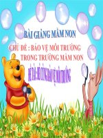 Bài giảng điện tử mầm non lớp Lá đề tài Bé hãy bảo vệ môi trường