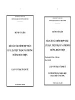 BÁO CÁO TÀI CHÍNH HỢP NHẤT LÝ LUẬN, THỰC TRẠNG VÀ PHƯƠNG HƯỚNG HOÀN THIỆN