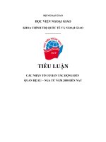 Nhân tố cơ bản tác động quan hệ nga   eu từ 2008 đến nay