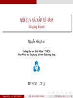 Bài giảng nội suy phương pháp tính