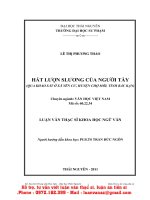 ThS33 057 hát lượn slương của người tày (qua khảo sát ở xã yên cư, huyện chợ mới, tỉnh bắc kạn) 