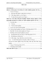 TIỂU LUẬN MÔN QUẢN TRỊ VĂN PHÒNG DOANH NGHIỆP:VĂN HÓA DOANH NGHIỆP TRONG HOẠT ĐỘNG LÃNH ĐẠO ĐIỀU HÀNH CỦA CÔNG TY VIỄN THÔNG QUỐC TẾ VTI