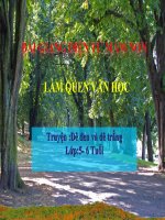 Bài giảng điện tử mầm non lớp Lá đề tài LQVH: Truyện Dê đen và dê trắng