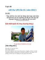 Cuộc thi viết thư upu lần 41 ( năm 2012 )