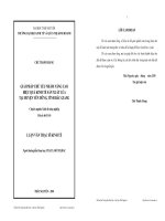 Giải pháp chủ yếu nhằm nâng cao hiệu quả kinh tế sản xuất Lúa tại huyện Yên Dũng tỉnh Bắc Giang