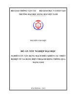 NGHIÊN CỨU XÂY DỰNG MẠCH ĐIỀU KHIỂN CÁC THIẾT BỊ ĐIỆN TỪ XA BẰNG ĐIỆN THOẠI DI ĐỘNG THÔNG QUA MẠNG GSM