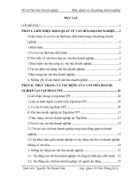 Tiểu luận văn phòng doanh nghiệp: GIẢI PHÁP NHẰM NÂNG CAO VĂN HÓA DOANH NGHIỆP TẠI TẬP ĐOÀN FPT