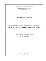 skkn hiệu trưởng với công tác xây dựng kế hoạch năm học ở trường trung học phổ thông hòa hưng 