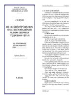 ĐIỀU CHẾ VÀ KHẢO SÁT VÀI ĐẶC TRƯNG CỦA ĐẤT SÉT LÂM ĐỒNG CHỐNG BỞI POLICATION ZIRCONNINIUM TỪ QUẶNG ZIRCON VIỆT NAM