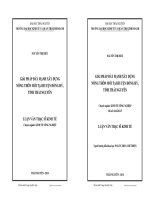 Giải pháp đẩy mạnh xây dựng nông thôn mới tại huyện Đồng Hỷ, tỉnh Thái Nguyên