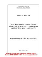 ThS31 130 dạy   học truyện cười trong sách giáo khoa ngữ văn 10 theo hướng tích hợp và tích cực 