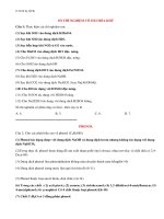 Lý thuyết tổng hợp môn hóa học lớp 12