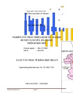 Phát triển kinh tế xã hội huyện vị xuyên, hà giang thời kỳ đổi mới