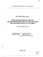 Kỷ yếu   những giải pháp nâng cao hiệu quả ứng dụng công nghệ thông tin trong hệ thống học viện chính trị quốc gia HCM 