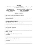 Phiếu đề xuất xử lý khiếu nại của đơn vị được kiểm toán