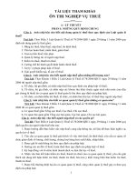 đáp án thi QLNN tham khảo