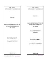 Luận văn thạc sĩ kinh tế Đào tạo nghề gắn với giải quyết việc làm trên địa bàn thành phố Hà Giang tỉnh Hà Giang