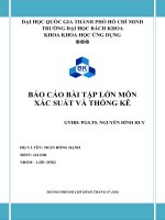 báo cáo xác suất thống kê nhóm 2 thầy Huy