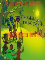 Bài giảng điện tử mầm non lớp Lá đề tài Trò chuyện về tết trung thu