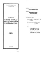 Đánh giá hiệu quả đầu tư, xây dựng IO vá áp dụng TSA ngành du lịch tỉnh Bà Rịa  Vũng Tàu