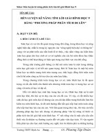 skkn rèn luyện kỹ năng phân tích tìm lời giải hình học 9 bằng phương pháp phân tích đi lên 