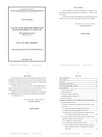 Các yếu tố tác động đến thương mại nội ngành chế biến của Việt Nam