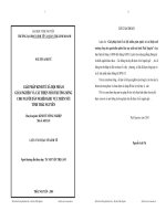Giải pháp kinh tế xã hội nhằm giảm nghèo và cải thiện môi trường sống cho người dân nghèo khu vực miền núi tỉnh Thái Nguyên