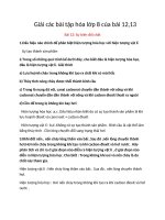 Giải các bài tập hóa lớp 8 của bài 12,13