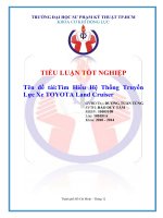 ĐỀ TÀI Hệ Thống Truyền Lực Xe TOYOTA Land Cruiser