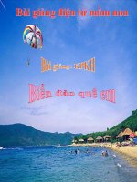 Bài giảng điện tử mầm non lớp Chồi đề tài KPKH Biển đảo quê em