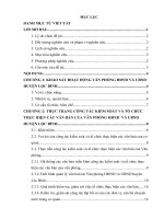 Tiểu luận: Khảo sát đánh giá và đưa ra các giải pháp nhằm nâng cao hiệu quả hoạt động của văn phòng trong công tác kiểm soát và tổ chức thực hiện các văn bản của Văn phòng HĐND và UBND huyện Lộc Bình